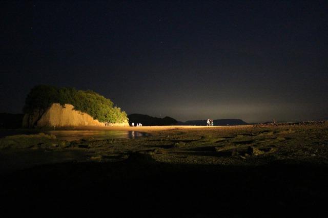 小豆島　エンジェルロード　ライトアップ