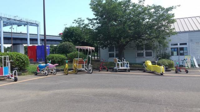 若洲海浜公園　おもしろ自転車